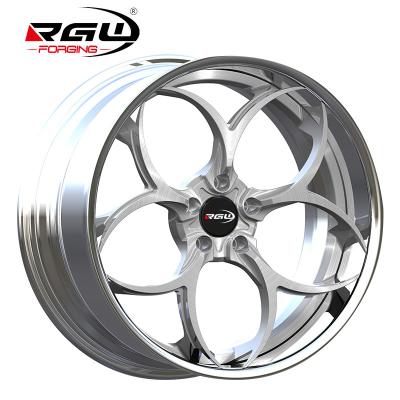 China Mag Concave Forged Sport Auto Silver 114.3 Aluminum Deep Plate T6061 X5 White Alloy Car 19