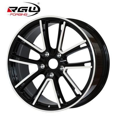 China Custom Aluminum T6061 Felgen Gloss Black 1058 Forged Plate Deep Concave Car Deep Plate 20 21 Inch Alloy Car Wheels Forge 5x130 Rims for sale