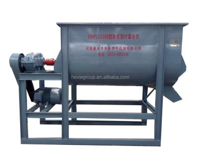 China Horizontal Single Shaft Type Poultry Farm Feed Mixer / Ribbon Powder Mixer for sale