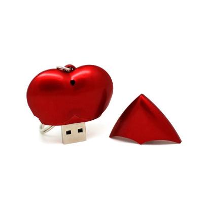 Китай Cute Red Heart USB Drive PenDrive Instant Love Gift 8GB 16GB 32GB 4GB 64GB Storage Folders Cute Red Heart USB Drive for Valentine Day продается