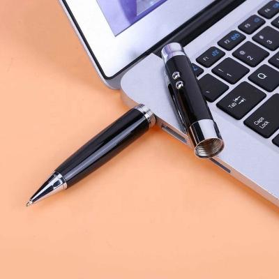 China Storage Files On Multi Functions Pen Drive Memory Stick 8GB 16GB 32GB 64GB Logo 3 Colors Running Custom Laser Pen Shape USB Flash Drive for sale