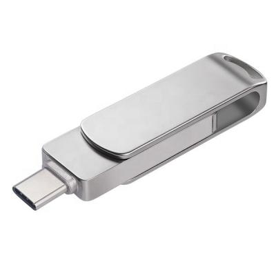 China Storage Files TYPE TO C USB Flash Drive OTG Android Pen Drive 128GB 64GB 32GB USB Stick 3 in 1 Type-C Phone Flash Drive for sale