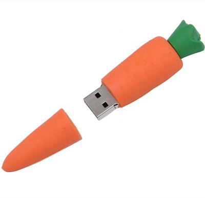 China Storage Files USB 2.0 Creative Cartoon Carrot Food Drives Pendrive 4GB 8GB 16GB 32GB Memory Cute Funny Vegetable Flash Storage U Stick for sale