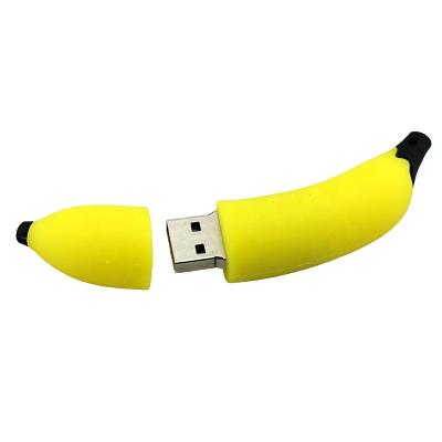 China Promotional Storage Folders Gifts Banana Fruit USB Drive 8GB 16GB 32GB 64GB 128GB Cartoon USB Flash Memory Stick Silicon Flash Hard Drive for sale