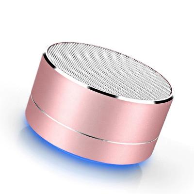 China Video Call Customize Logo Portable Mini Wireless Loudspeaker LED Light Flow BT Speaker with TF Card USB Subwoofer for PC Mobile Phone for sale