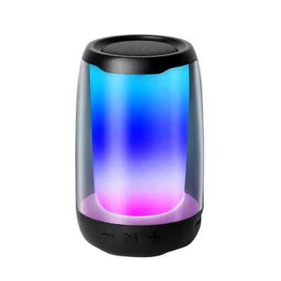 China OEM Logo Brand Wireless Outdoor LED Speaker Mini AUX Light Party Flashing TF USB Lighting BT Speaker RGB Lighting Supports. à venda