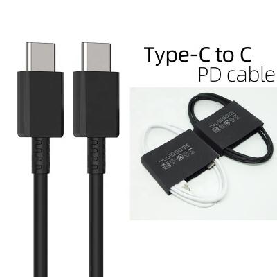 China Mobile Phone 1M 3FT USB 2.0 Charging Cable 25W Fast Charging Cable PD Cable Type C to Type-C USB Cable For S21 S22 S20 For Note10 for sale