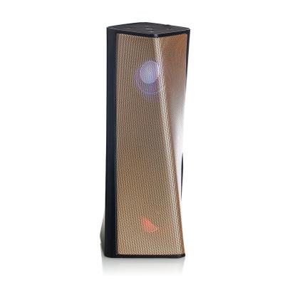 China No BT high quality stereo speaker with portable aux light LED wireless speaker. by FM BT for sale