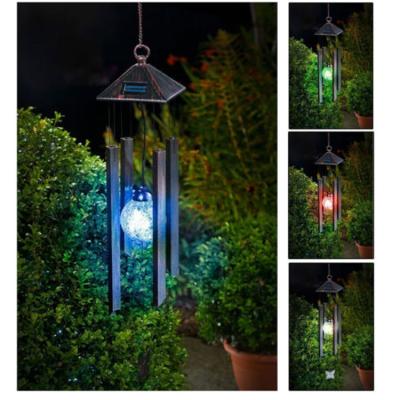 China Art Decor Waterproof Wind Chimes Solar Power Garden Decorative Lights for sale