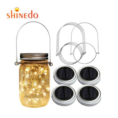 China LANDSCAPE Mason Jar Lids Solar String Fairy Lights Mason Jar Lids for Garden Deck Patio Weeding Holiday Decor Solar Light for sale