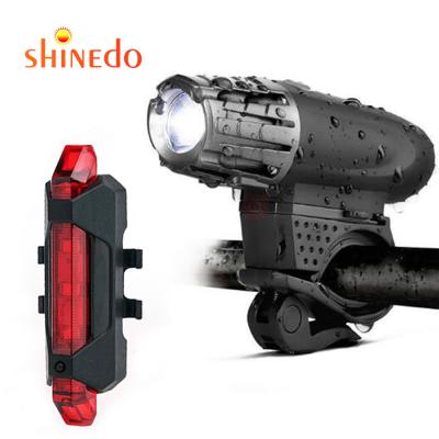 China ABS bicycle rear light USB rechargeable bicycle accessories bicicleta luces lamp for sale