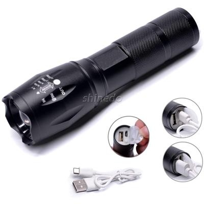 China Zoomable Led Tactical LED Torch Powerful Super Bright Zoom Outdoor 1200 Light T6 Lumen Waterproof LED Camping Flashlight for sale