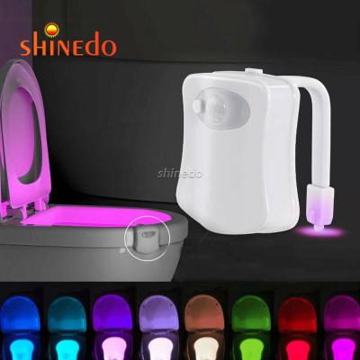 China Modern 16 Point Warm Colors Changing Led Sensor Toilet Bowl Light for sale