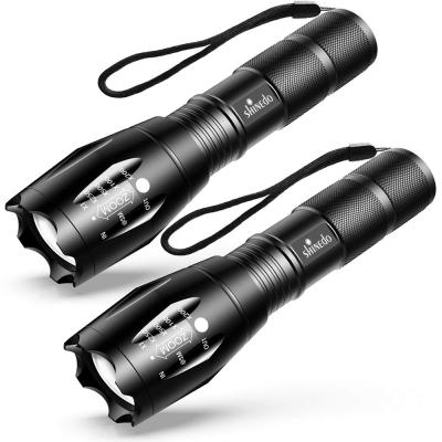 China Emergency LED Torch 1200 Lumen XML T6 LED Zoomable Waterproof Military Tactical Individual Instant Camping Defensive Flashlight for sale