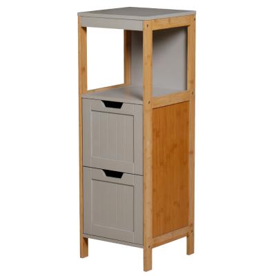 China Environmental Friendly Bathroom Furniture Wooden Bathroom Storage Cabinet With Drawers for sale