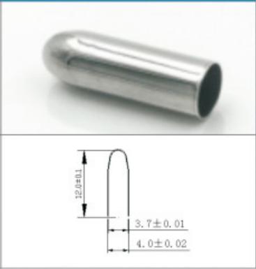 China High Precision Medical Device OEM Metal Stamping Digital Thermometer Sensor Cap for sale