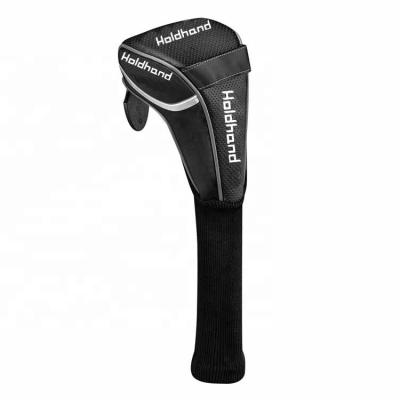 China Custom golf club protectors logo black golf driver club head covers OEM golf headcovers for sale