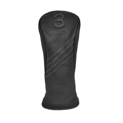 China PU/Polyester/Wool/Acrylic PU headcover golf headcovers for driver fairway wood for sale