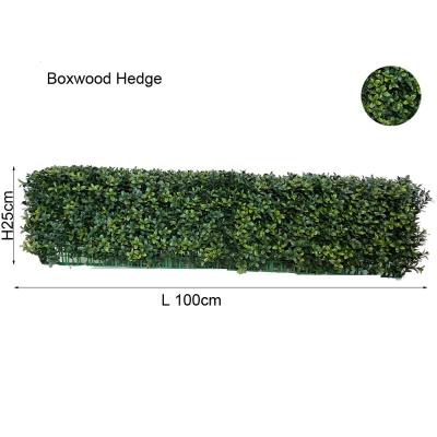 China Transitional Realistic Artificial Boxwood Hedge UV Outdoor Plants For Garden Landscaping Luxury Decking Christmas Valentine for sale