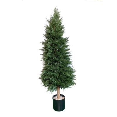 China Popular UV Indoor Outdoor Cedar Topiary Plants Cyperss Artificial Tree for sale