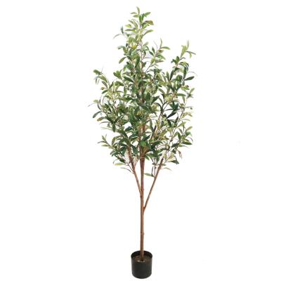 China Art Decor Artificial Plants Olive Tree Silk Leaf Factory Supplier Price for sale