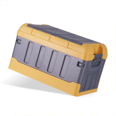 China 45L Capacity Sustainable High Quality Plastic Clamshell PP Foldable Suitable For Home Car Storage Box for sale