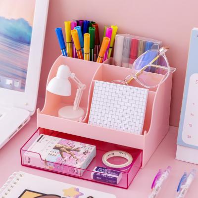 China Durable Type Eco-friendly Desktop Storage Cute Drawer Desk Organizer Pen Holder Stationery Holder Office Desk Organizer Accessories for sale