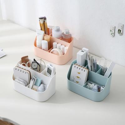 China Durable Eco-friendly Desk Organizer Storage Pencil Holder School Office Accessories Stationery Pen Holder Makeup Storage Box Desk Organizer for sale