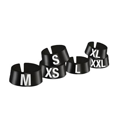 China Eco-Friendly Material Classic Size Marker Letter Set, Includes 6 Sizes, Black With White Print for sale