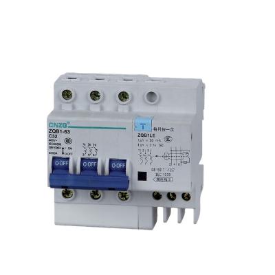 China elcb circuit breaker auto reset ZQB1LE-1 for sale