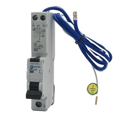 China UK RCBO Residual Current Circuit Breaker With Overcurrent Protection ZQB1LE for sale