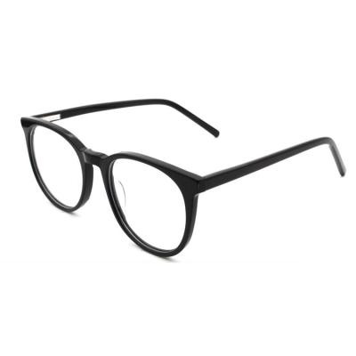 China Fashionable Classic Women Men Vintage Hand Made Acetate Round Optical Frames Glasses Eyeglasses for sale