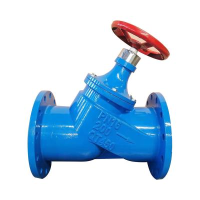 China DN200 General Liquid Hose System Handwheel Digital Lock Balance Valve for sale