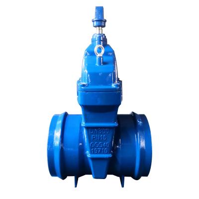 China General China Ductile Iron PVC Plug Ends Non-rising Resilient Seated Sluice Gate Valve for sale