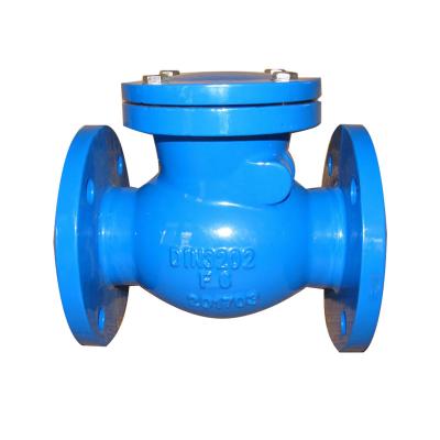 China DN50-DN300 DIN 3202 F6 pn16 general malleable iron water swing check valve for sale