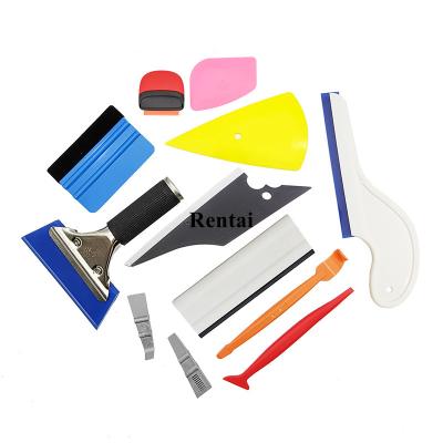 China Body Stickers Tint Squeegee Corner Felts Leg Card Scrapers Scrapers Knife Cutter Window Tint Machining Kit Vinyl Wraps Tools for sale