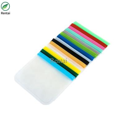 China Leakproof Zip Lock Folding Reusable Sandwich Bags Recyclable Biodegradable ECO PEVA Freezer Bags for sale