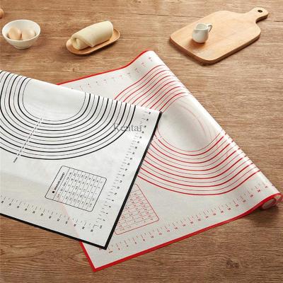 China Silicone Pastry Mat Non-Slip Stretchable Fiberglass Liner Protective Platinum Silicone Baking Baking Kneading Mat for sale