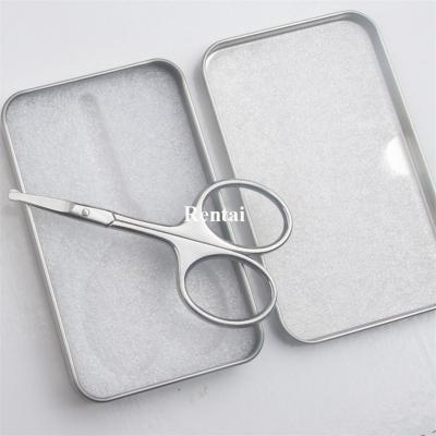 China Universal Small Nose Scissors Cutting Female Men Hair Scissors Around The Eyebrow Scissors Hairdressing Eyebrow Eyelash Trimmer Manual Tool for sale