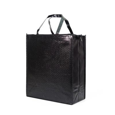 China Factory Wholesale Recycling Handled Zipper PP Nonwoven Tote Bags Strong Carrier Large Size for sale