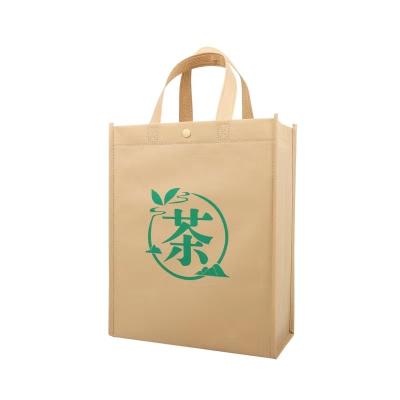 China China Folding Recycling Printing Tea Reusable Word Nonwoven Gift Handbag for sale