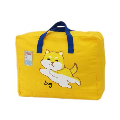 China Wholesale Handled Printed Reusable Cartoon Oxford Bedding Storage Bag for sale