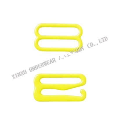 China Wholesale Custom Logo Bra Hook Buckles Nickel Free For Bra Round Shape Nylon Bra Hook Buckle for sale