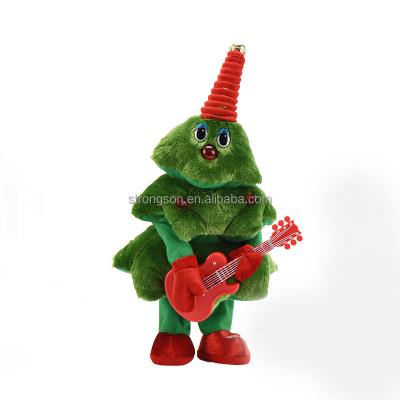 China Cartoon Toy Stuffed Toy Plush Electric Toy Christmas Tree Can Sing and Dance Christmas Gift Ornaments for sale