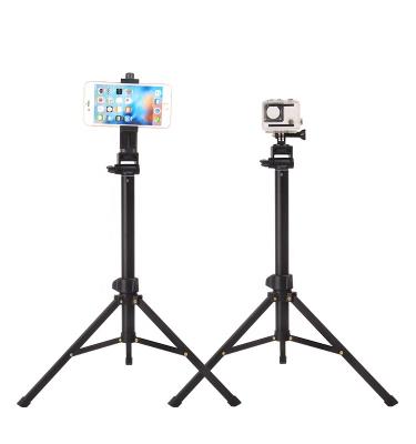 China Fold Multifunctional Aluminum Tabletop Tripod Stand for Phone Selfie Stick with Action Camera for sale