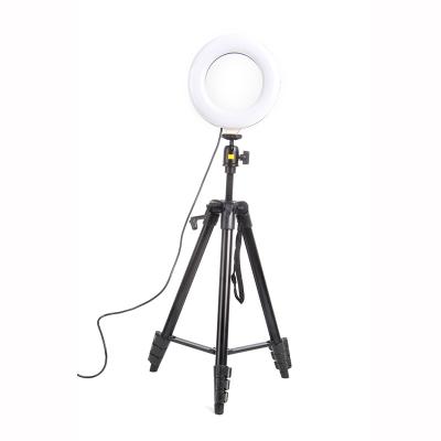 China Zhongshan Hot Sale PORTABLE Live Streaming Light Weight Portable Stand Ring Light Tripod Smartphone Stand Holder With Ball Head for sale