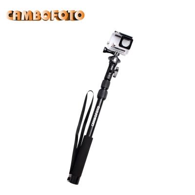 China Portable Fashionable Traveling Monopod Folding 1/4 Selfie Stick Monopod With Smartphone Tripod Adapter for sale