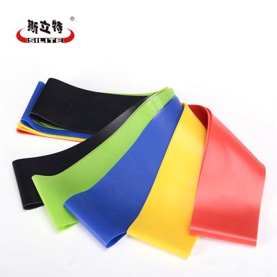 China Home Exercise Latex Resistance Booty Band Natural Elastic Blue Heavy Heavy Custom Latex Resistance Circle Band for sale