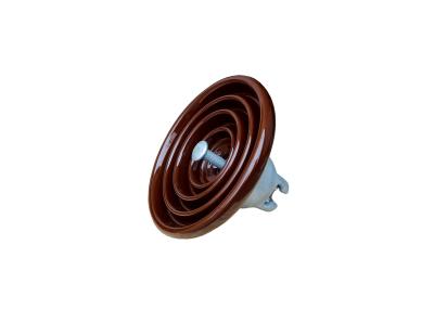 China Brown Color OEM ANSI 52-4 Porcelain Suspension Insulator for sale