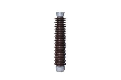 China Brown Glazed 88kg Height 1700mm Lightning Arrester Insulator for sale